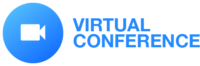 virtual conference heading with movie projector icon