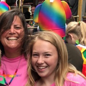 SimpliFi's COO celebrating Pride with her daughter